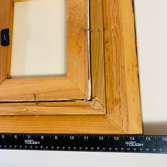 Hollywood Regency Original Floral Oil Painting Ornate Golden Wood Frame Signed - Picture 5 of 10